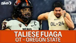 19: Green Bay Packers – OL – Taliese Fuaga – Oregon State     