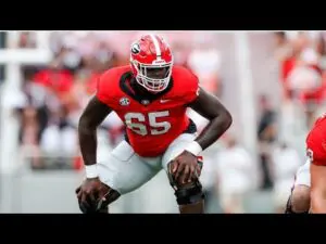 22: L.A. Rams – OL – Amarius Mims – Georgia   