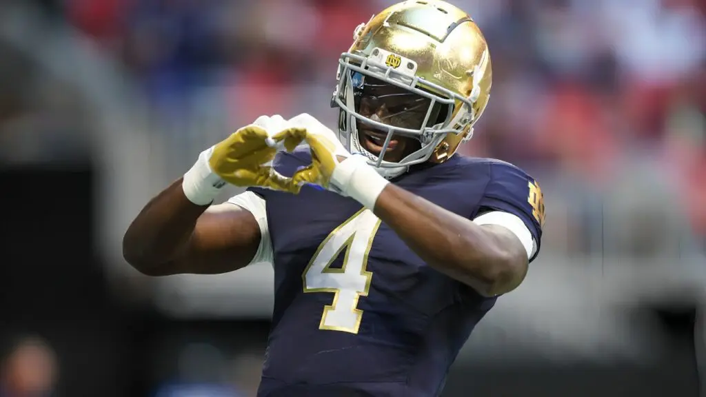 9  Chiefs – Jeremiyah Love – Notre Dame